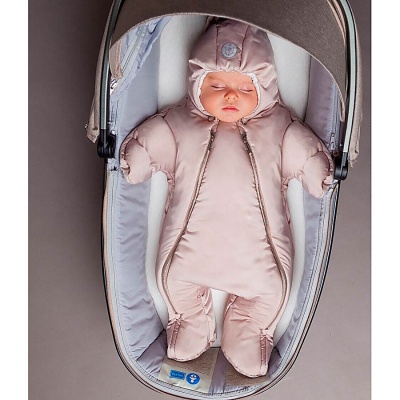 Комбинезон Мигшка для девочки и мальчика размер 68 Наследникъ 307-01065 латте 1